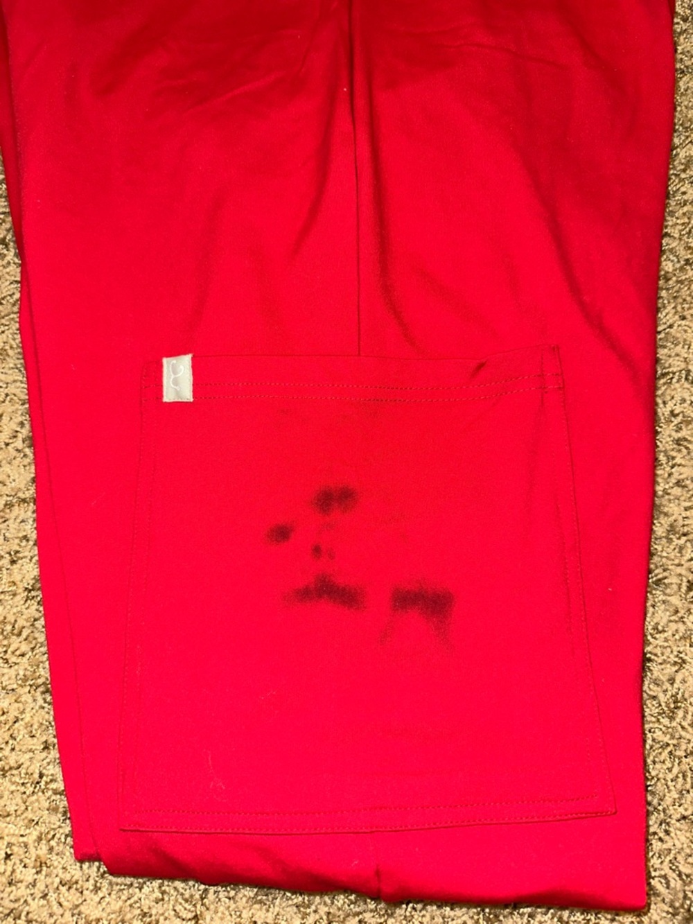 Scope Red scrub pants - Picture 2 of 3